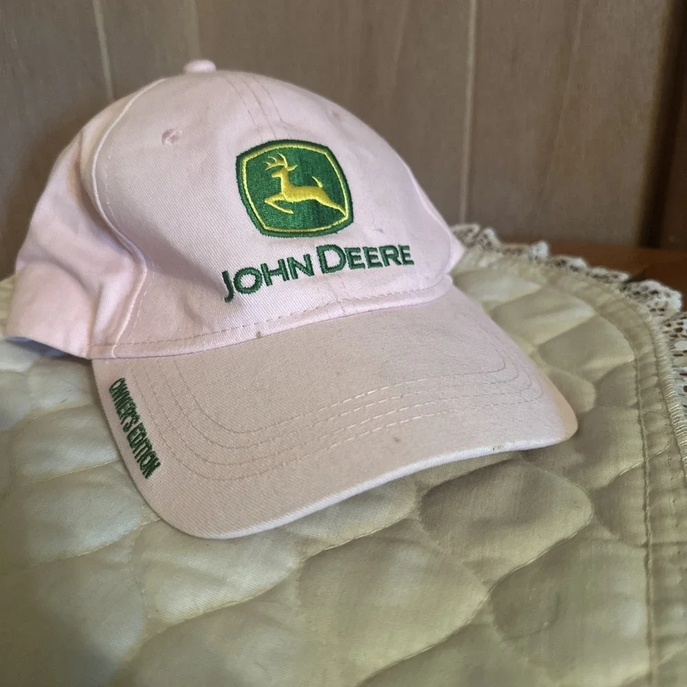 Pink Official Cotton John Deere Ball cap Owner's Edition Adjustable